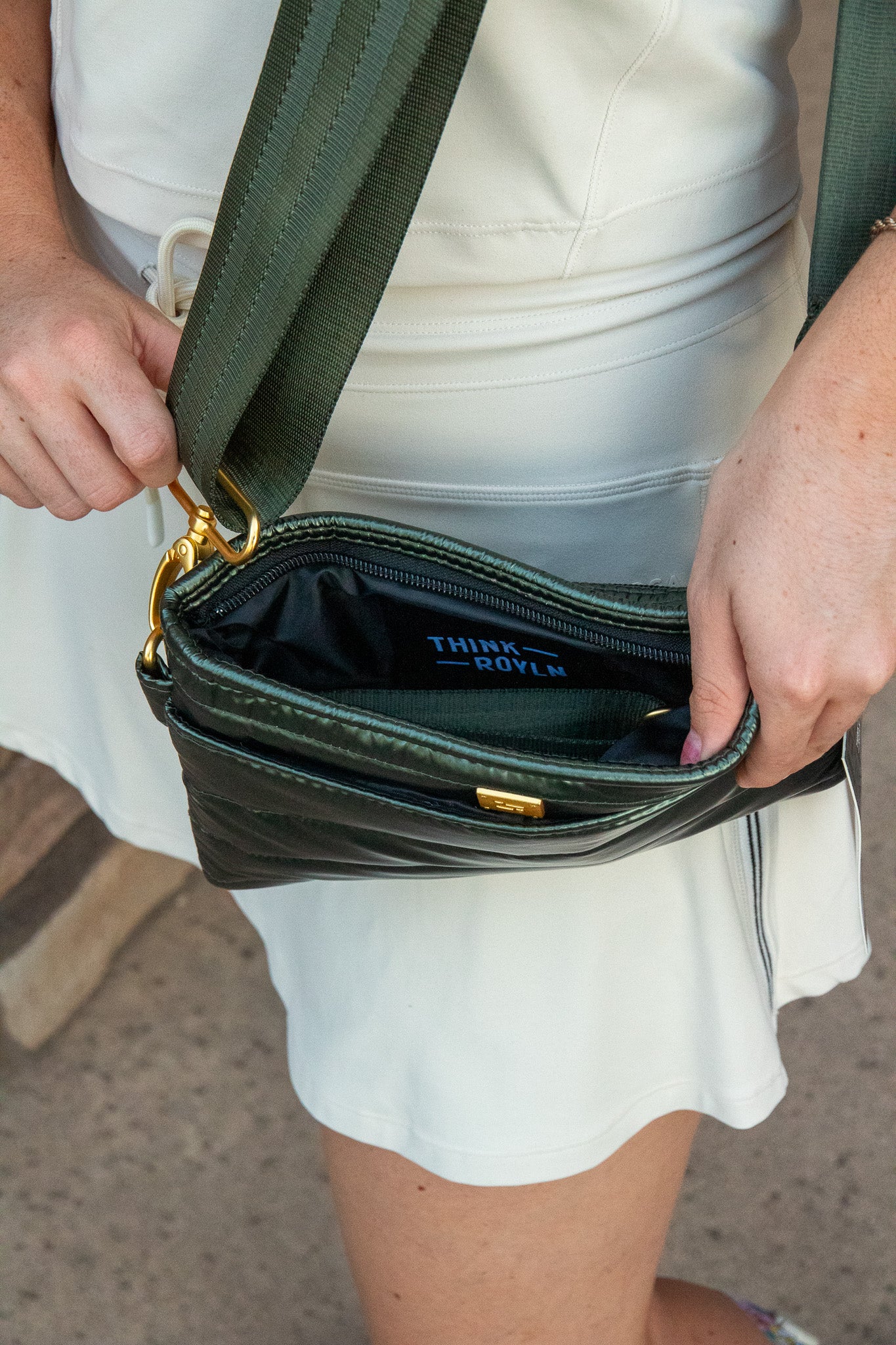 Bum Bag/Crossbody- Pearl Olive