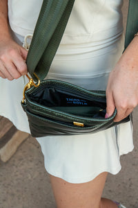 Bum Bag/Crossbody- Pearl Olive