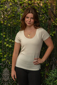 Avery Short Sleeve - Oatmilk