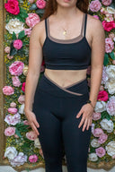 Rae Ankle Legging - Black/Malt