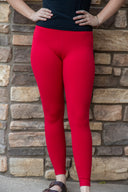 Lotus 7/8 Legging - Red Heart
