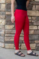 Lotus 7/8 Legging - Red Heart