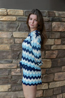 Balboa Short - Ultramarine Chevron