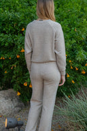 Heather Ottoman Pant - Oatmeal