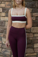 Monah Rigor Bra - Dark Cherry / Creme