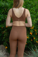 Amber Airweight High Waist 7/8 Legging - Honey / Indigo