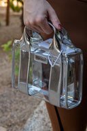Case-Mate Clear Stadium Bag - Silver Chrome