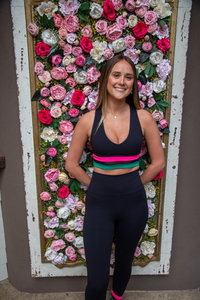 Asher 7/8 Legging - Forest Lagoon Colorblock