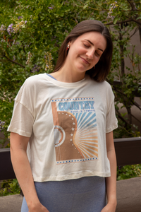 Country Music Tee - Sea Salt