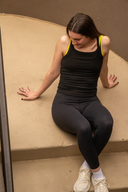 Charlie Rib Tank - Black