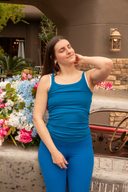 Charlie Rib Tank - Classic Blue