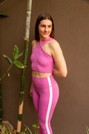 Leah Cross Neck Bra Top - Orchid