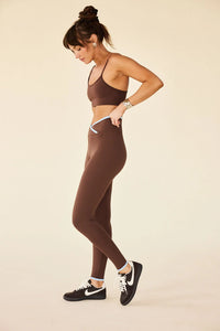 Rae Ankle Legging- Coco