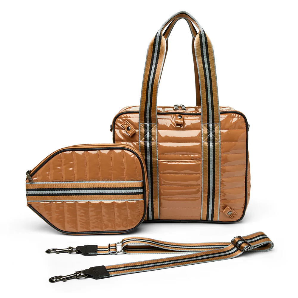 Sporty Spice Pickle Bag- Dark Nude Patent
