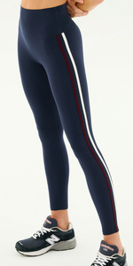 Ella High Waist Airweight 7/8 Legging - Indigo / Dark Cherry