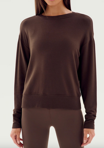 Sonja Fleece Sweatshirt - Dark Chocolate