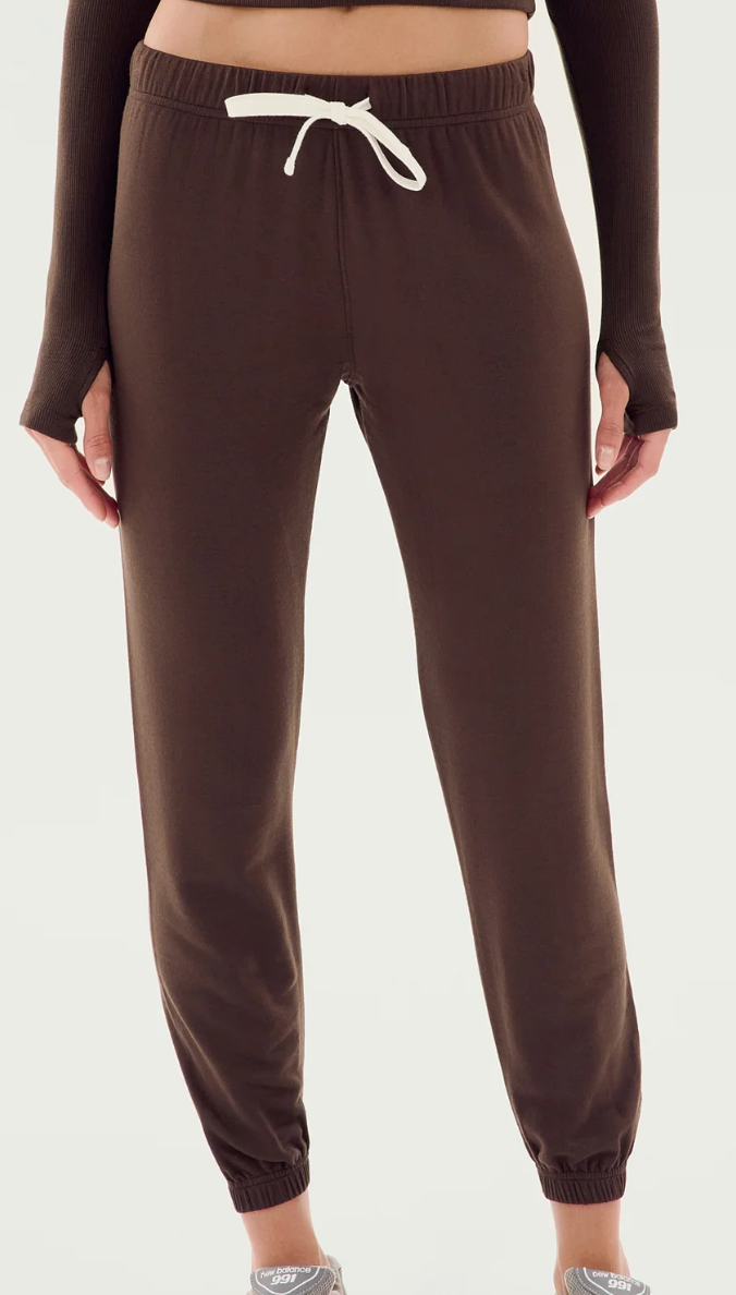 Sonja Fleece Sweatpants - Dark Chocolate