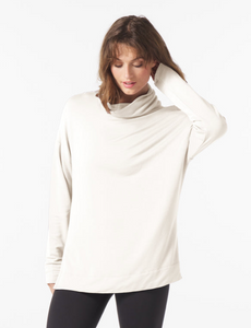 Scarf Neck Tunic - Oatmilk