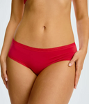 Micro Lace Trim Hipster - Red