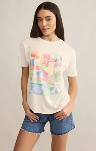 Fun & Sun Boyfriend Tee - Sea Salt