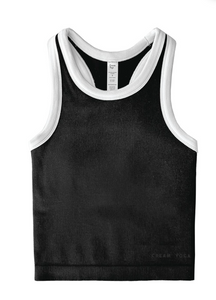 Bari Bra Tank - Black/White