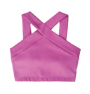Leah Cross Neck Bra Top - Orchid