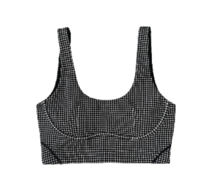 Venesa Bustier Bra - Black Gingham
