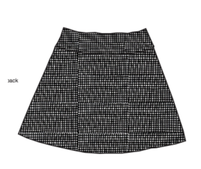 Evelyn Skort - Black Gingham