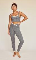 Rae Ankle Legging - Heather Grey / Shell