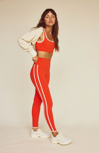 Havanna Ankle Legging - Chili