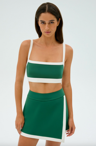 Monah Rigor Bra - Arugula/White