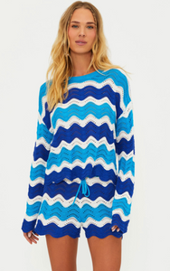 Beach Sweater - Riviera Waves