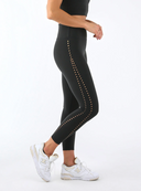 Laser Cut 7/8 Legging - Black