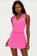 Evelina Top - Summer Strawberry Waffle