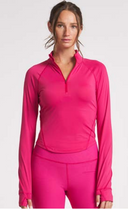 Zip Performance Long Sleeve - Dragonfruit