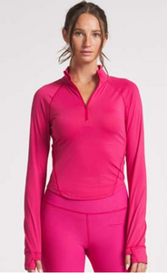 Zip Performance Long Sleeve - Dragonfruit