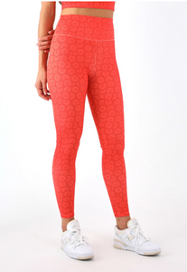 Sultry Legging - Scarlett / Hot Coral Florabom