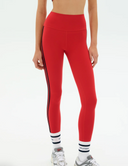 Ella High Waist Airweight 7/8 Legging - Pirate Red / Indigo