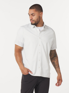 Zephyr Shirt - Ash Grey Stripe Print