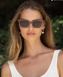 High Tide Sunglasses - Taupe Gradient Polarized