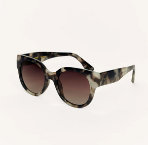 Lunch Date Sunglasses - Marbled Tort Bronze Polarized