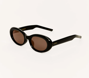 Dayglow Sunglasses - Polished Black Brown Polarized