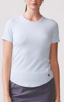 Essential Ladder Stitch Tee - Ice Blue