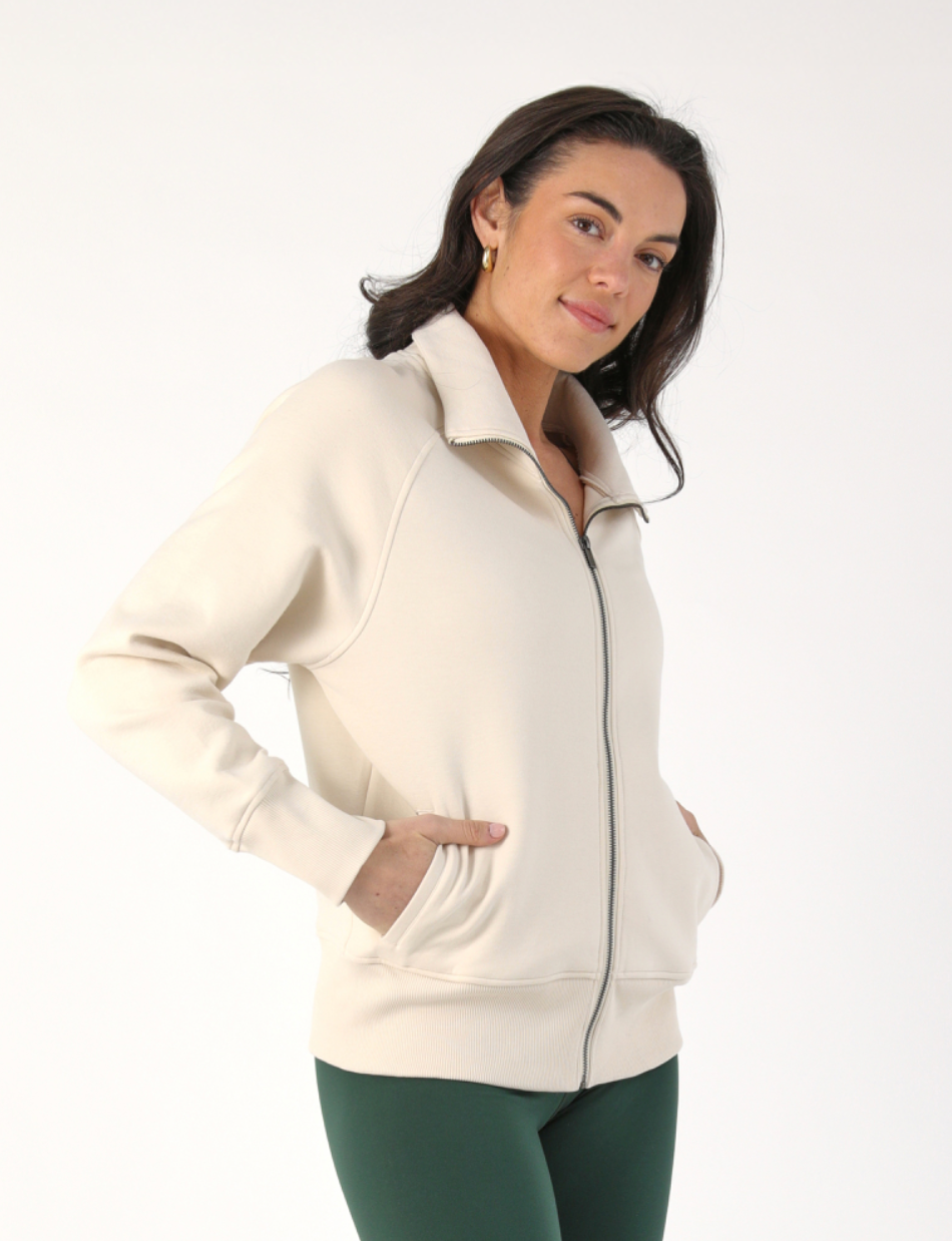 Scuba Full Zip- Oatmilk