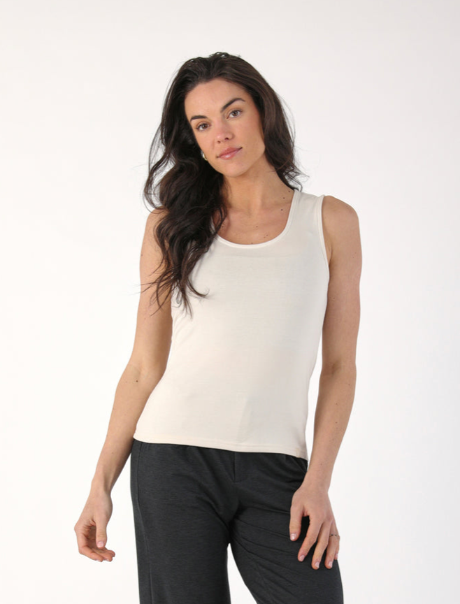 Cassie Tank - Oatmilk