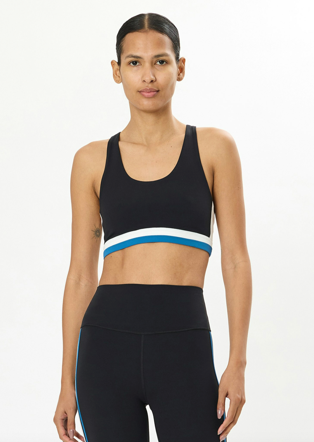 Maci Airweight Bra - Black / Stone Blue