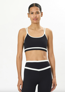 Eva Rigor Double Strap Bra - Black / White