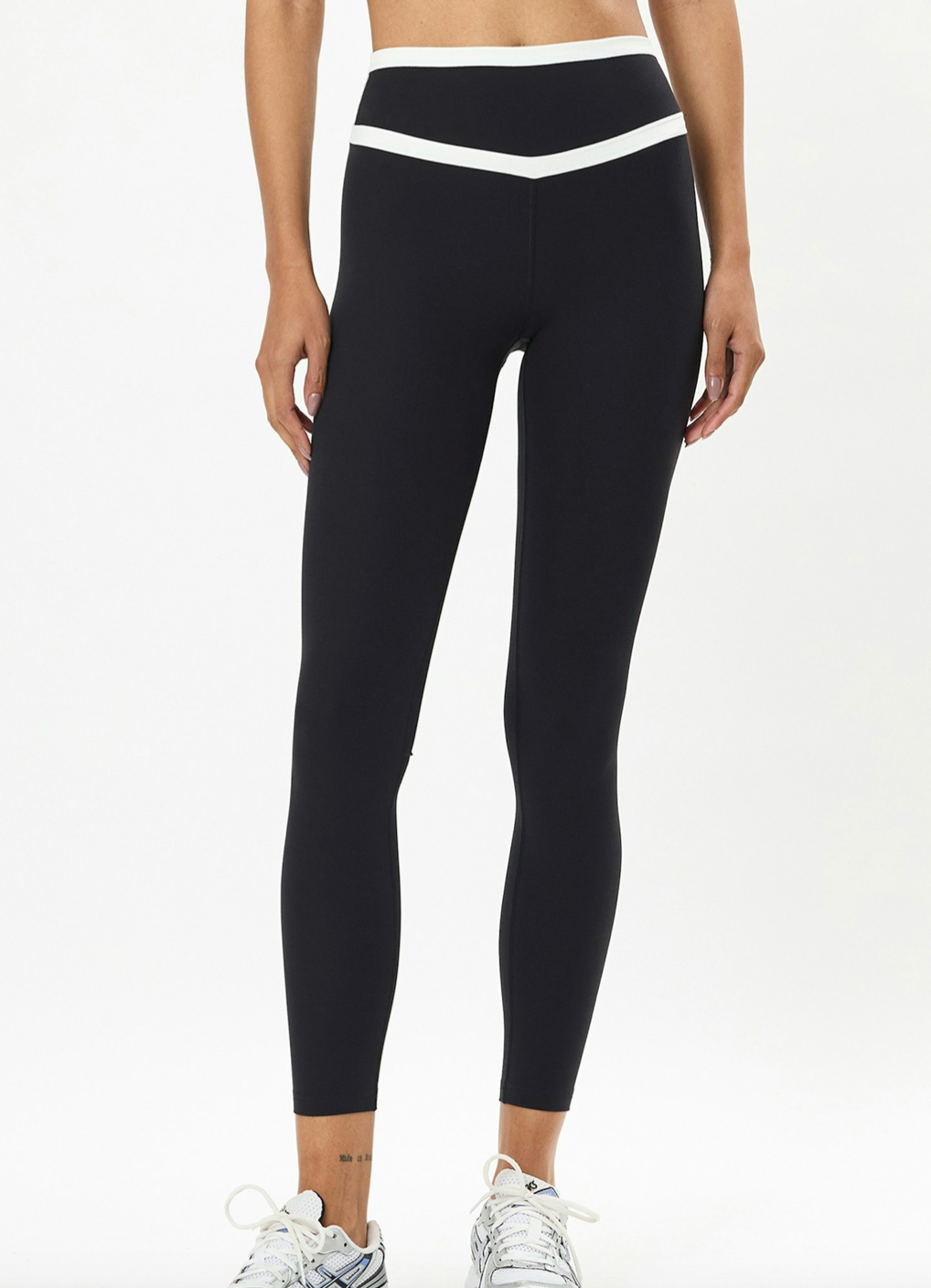 Mason High Waist Rigor Full Length 28 Legging - Black / White