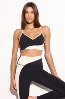 Nirvana Libra Longline Bra - Black / Canvas