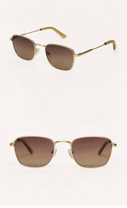 Fastlane Sunglasses - Gold Gradient Polarized